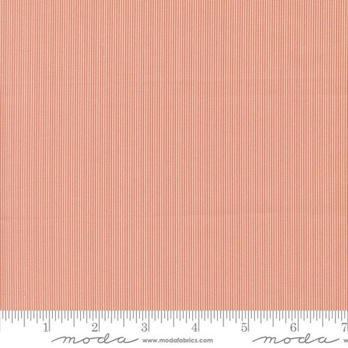 Le Jardin Rouge Stripe Clay - Quilt Fabric