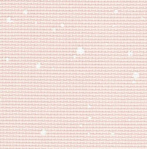 14 Count Powder Pink Splash Stern Aida - 21x36