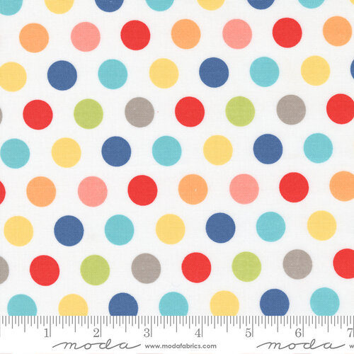 Simply Delightful Off White - Dots - Quilt Fabric