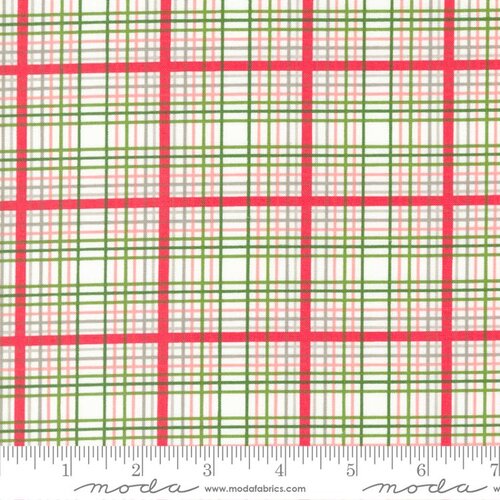 Favorite Things Snow - Plaid Checks and Plaids - Fabric