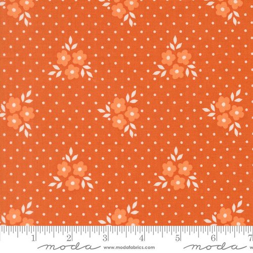 Birch & Willow Quilting Dotted Blossoms Spice - Quilt Fabric