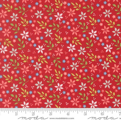 Midsummer Blossoms Ruby - Quilt Fabric