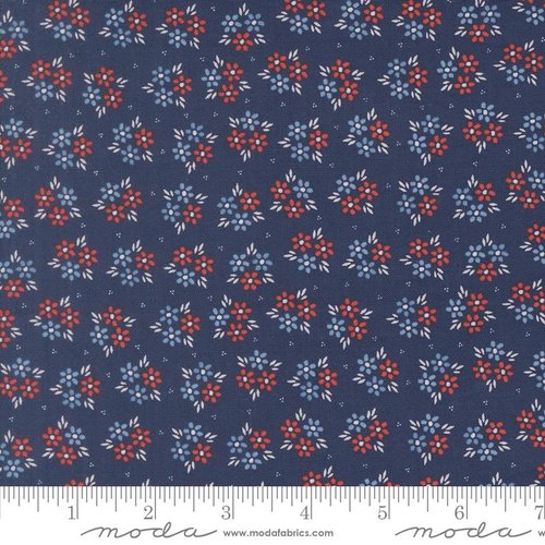 Midsummer Buds Navy - Quilt Fabric