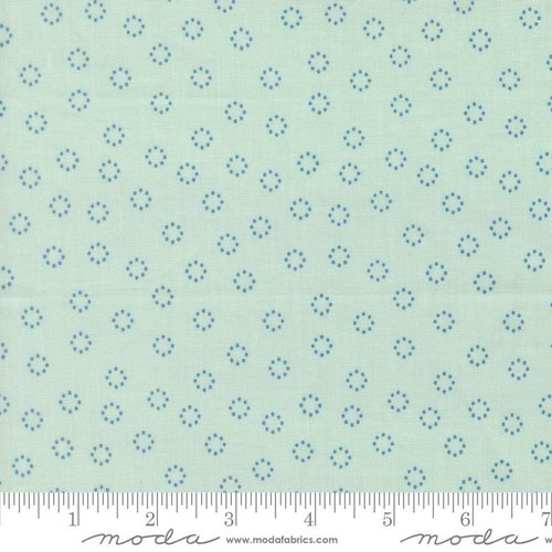 Midsummer Circles Aqua - Quilt Fabric