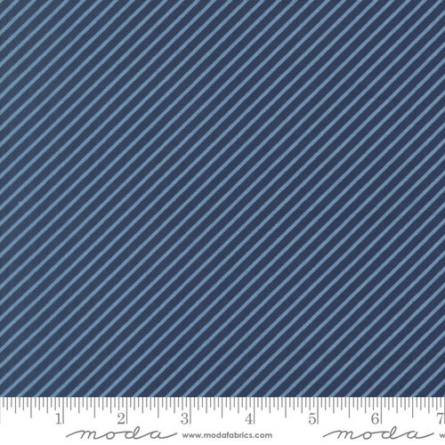 Midsummer Striped Navy - Quilt Fabric
