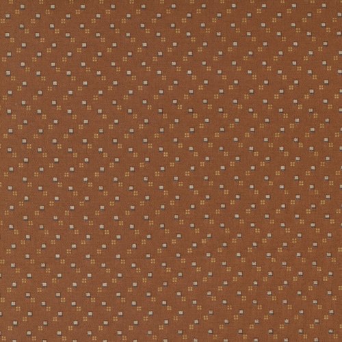 Adamstown Squares Rust - Quilt Fabric