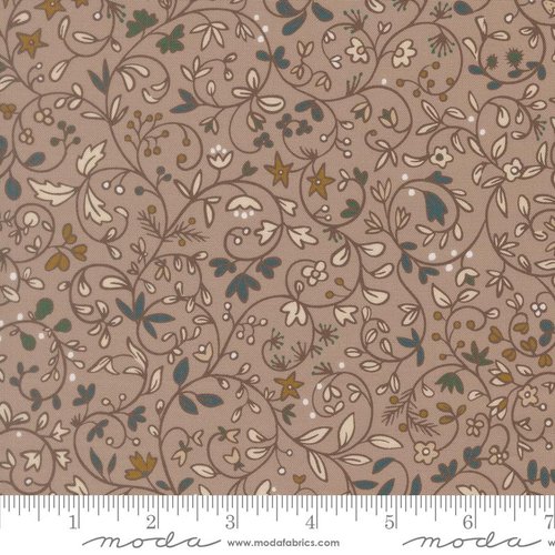 Midnight Fleur Vine Luster - Quilt Fabric