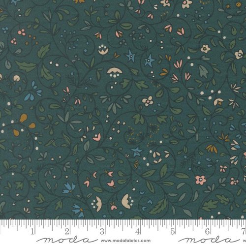 Midnight Fleur Vine Twilight - Quilt Fabric