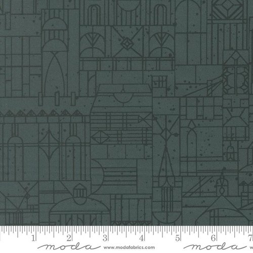 Midnight Fleur Geometric Dusk - Quilt Fabric