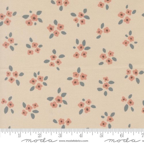 Midnight Fleur Flower Smoke - Quilt Fabric