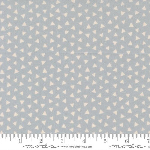 Wildly Cute Safari Triangles Sky - Quilt Fabric