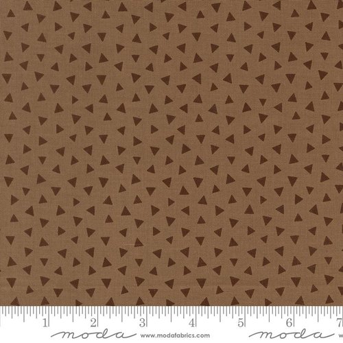 Wildly Cute Safari Triangles Bark - Quilt Fabric