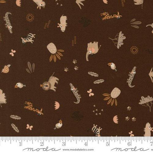 Wildly Cute Safari Wildlife Soil - Quilt Fabric