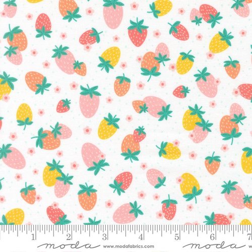 Hop Into Spring Strawberry Cloud - Quilt Fabric
