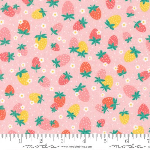 Hop Into Spring Strawberry Petal - Quilt Fabric
