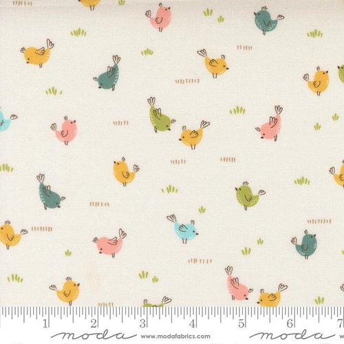 Hop Into Spring Birds Cloud - Quilt Fabric