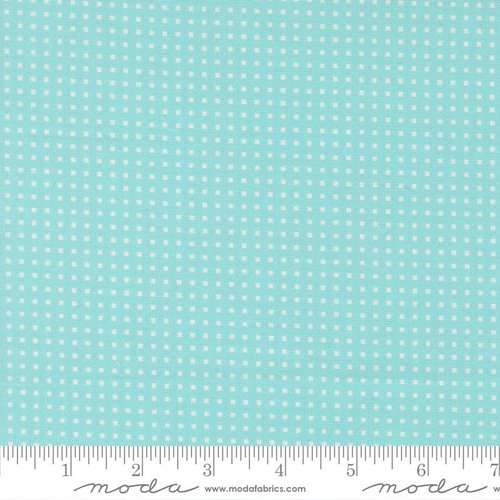 Hop Into Spring Squares Sky - Quilt Fabric