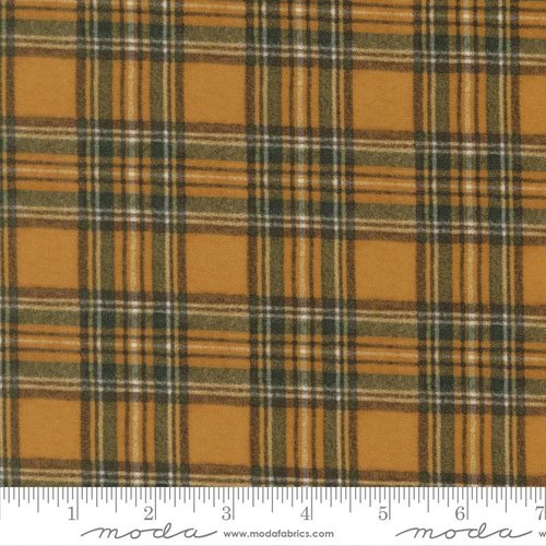 Paper Trails Plaid Golden - Quilt Fabric
