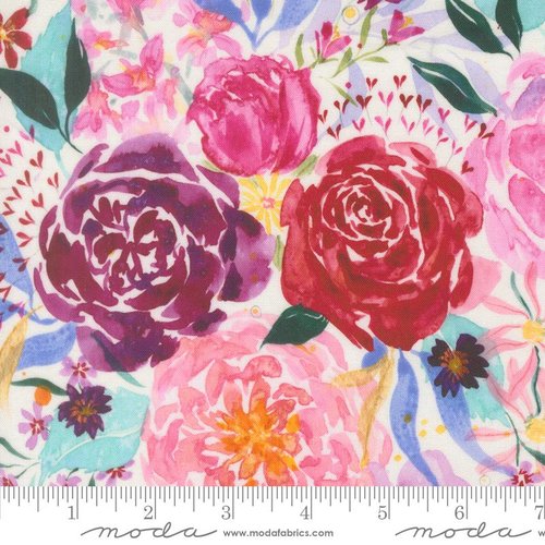 Fleur The Love Flowers Cloud - Quilt Fabric