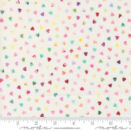 Fleur The Love Heart Dots Cloud - Quilt Fabric
