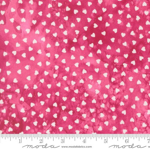 Fleur The Love Heart Dots Rose - Quilt Fabric