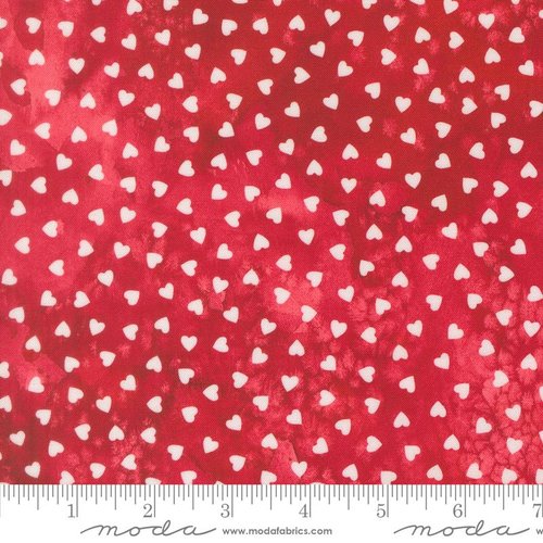 Little Lovelies Petite Hearts Rose - Quilt Fabric