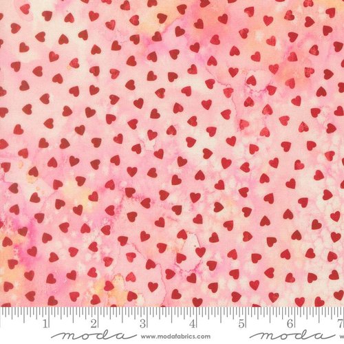 Little Lovelies Petite Hearts Blush - Quilt Fabric