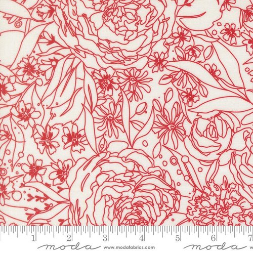 Little Lovelies Sketch Cloud - Quilt Fabric