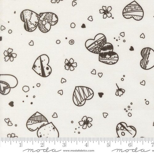 Little Lovelies Love Cloud Midnight - Quilt Fabric