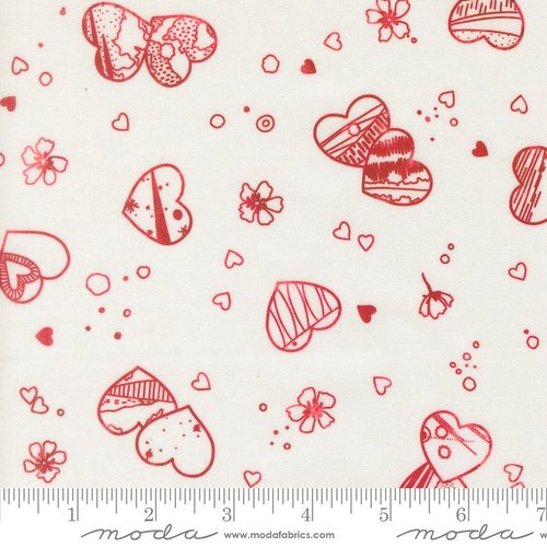Little Lovelies Love Cloud Rose - Quilt Fabric