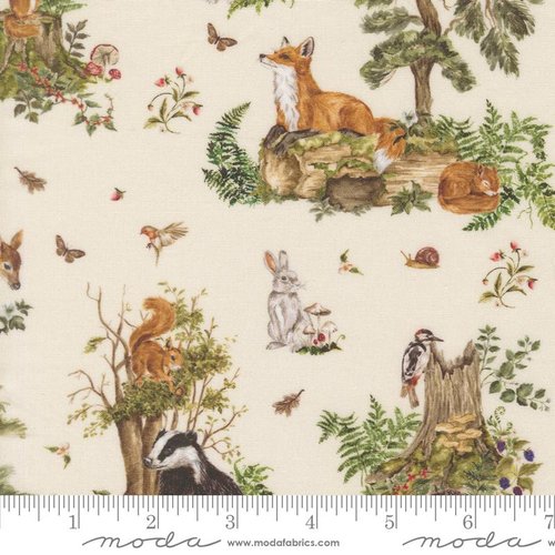 Fable and Fern Quilt Cuddle Eggshell - Quilt Fabric