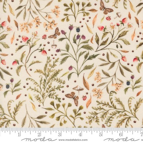 Fable and Fern Sprig Eggshell - Quilt Fabric