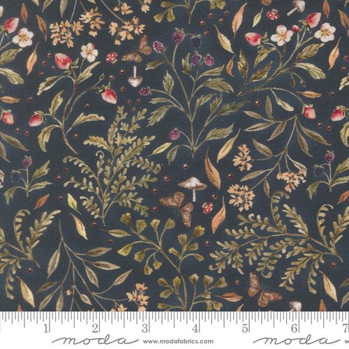 Fable and Fern Sprig Indigo - Quilt Fabric