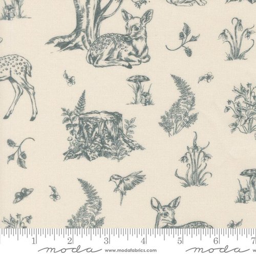 Fable and Fern Deer Eggshell - Quilt Fabric