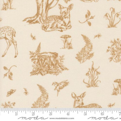 Fable and Fern Deer Golden - Quilt Fabric