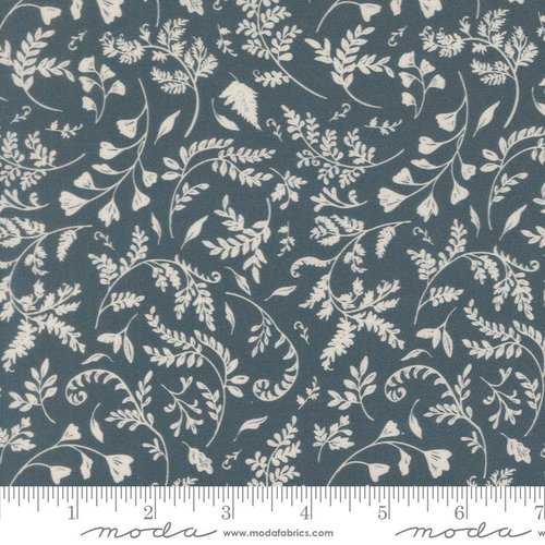 Fable and Fern Plants Indigo - Quilt Fabric