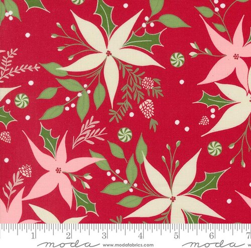 Once Upon Christmas Poinsettia - Red - Quilt Fabric