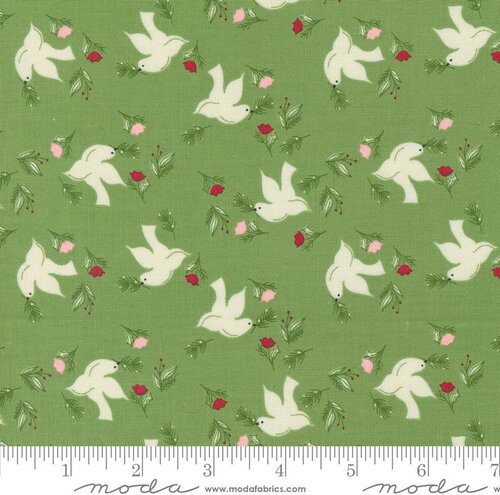 Once Upon Christmas Birds - Mistletoe - Quilt Fabric