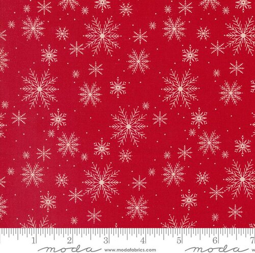 Once Upon Christmas Snowflake - Red - Quilt Fabric