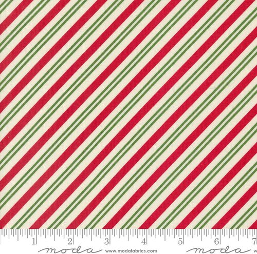 Once Upon Christmas Stripes - Snow - Quilt Fabric