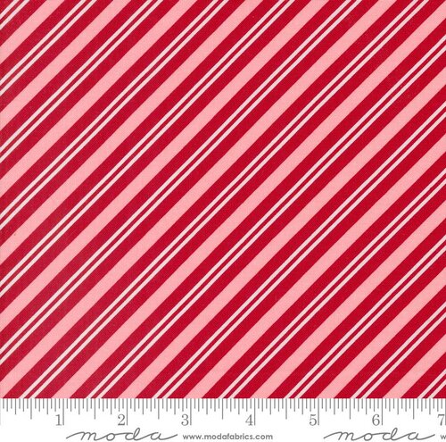 Once Upon Christmas Stripes - Red - Quilt Fabric