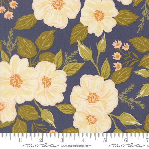 Wildbriar Flower Maine Blueberry - Quilt Fabric
