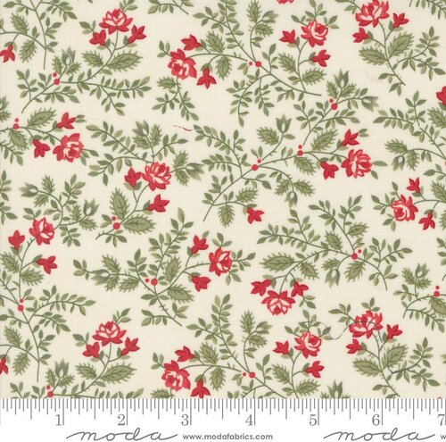 A Christmas Carol Floral - Snowflake - Quilt Fabric