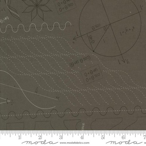 Tranquility Equations Graphite - Quilt Fabric