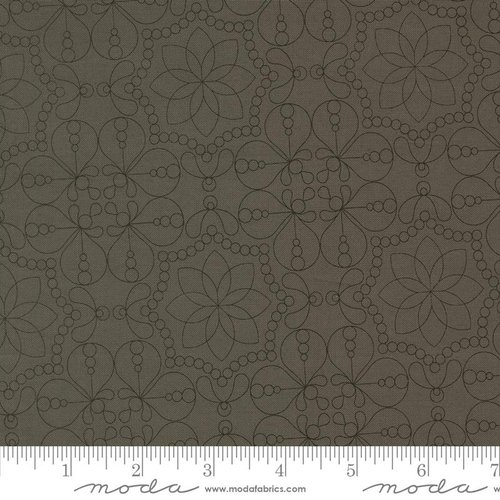 Tranquility Graphs Graphite - Quilt Fabric