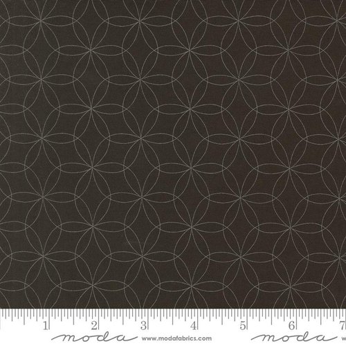 Tranquility Tile Charcoal - Quilt Fabric