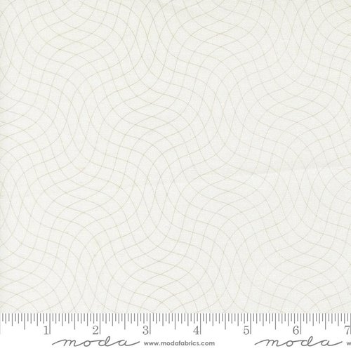 Tranquility Grid Off White - Quilt Fabric