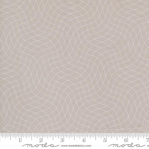 Tranquility Grid Smoke - Quilt Fabric