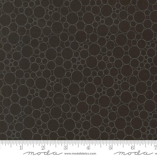 Tranquility Bubbles Charcoal - Quilt Fabric