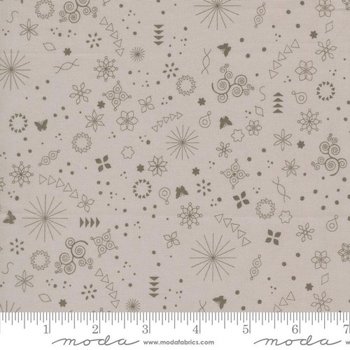 Tranquility Icons Smoke - Quilt Fabric